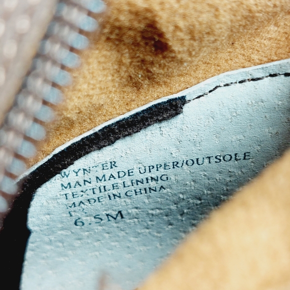 New Charles By Charles David Wynter Brown Faux Leather Ankle Boots K563 - Picture 12 of 13